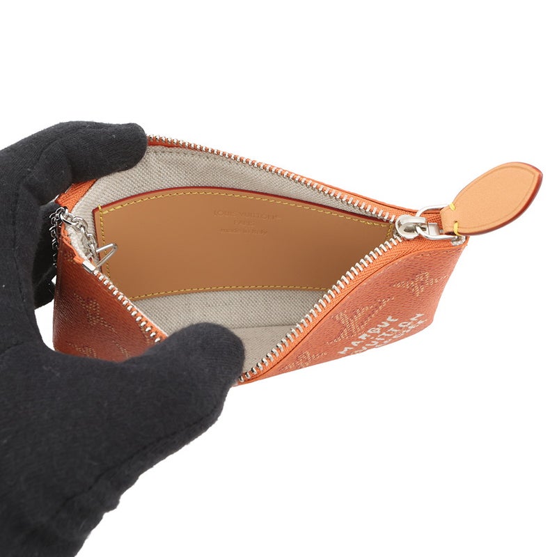 ルイヴィトン カードケース モノグラム・ヘリテージ カードキーケース ポシェット・クレ  S M27142 オレンジ