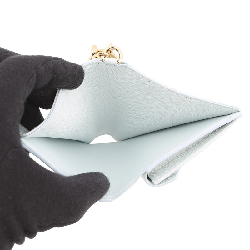 ルイヴィトン 二つ折り財布 モノグラム・オリジン ポケットウォレット・LV チャーム M28273 財布 ブルークーリエ