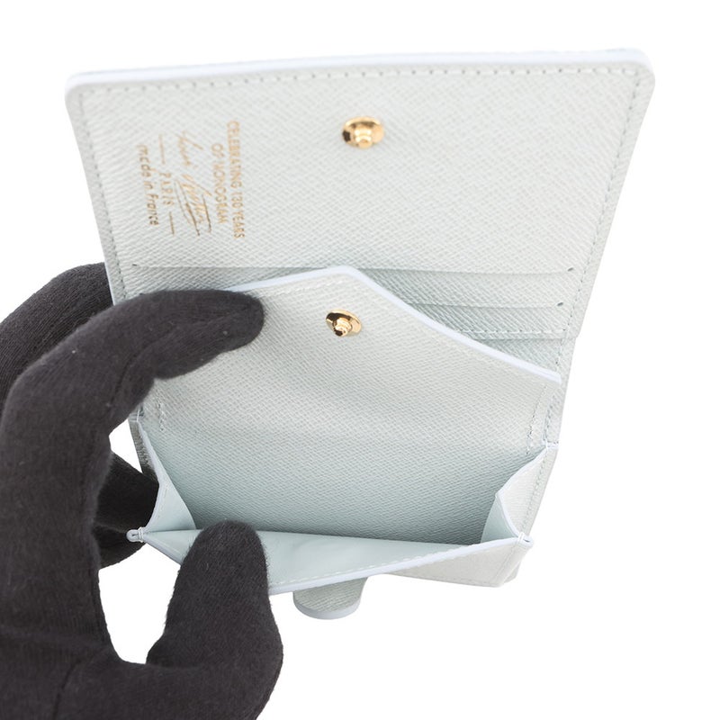 ルイヴィトン 二つ折り財布 モノグラム・オリジン ポケットウォレット・LV チャーム M28273 財布 ブルークーリエ