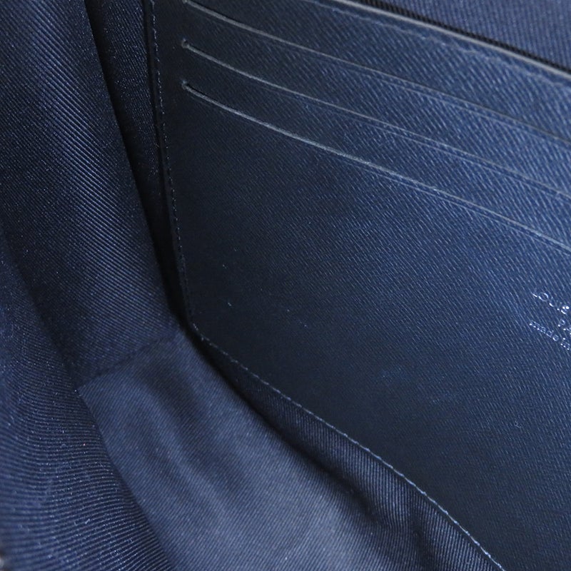 ルイヴィトン クラッチバッグ ダミエ・グラフィット ポシェット･ヴォワヤージュ N41696 メンズ 黒 ブラック