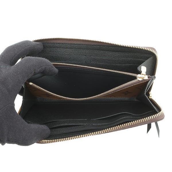 ルイヴィトン 長財布 モノグラム・リバース ポルトフォイユ・クレマンス M82336 LOUIS VUITTON 黒