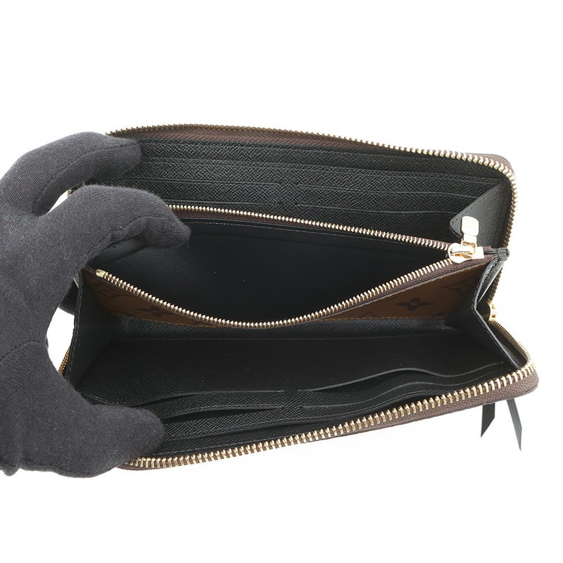 ルイヴィトン 長財布 モノグラム・リバース ポルトフォイユ・クレマンス M82336 LOUIS VUITTON 黒