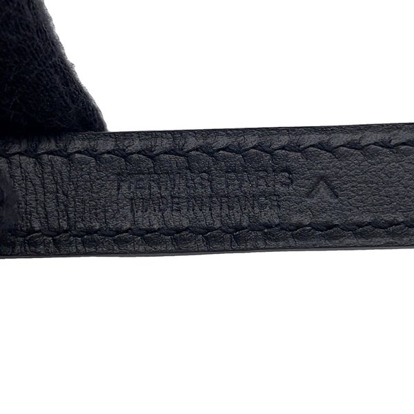 エルメス べルト ラッキー 15 ブラック/ゴールド金具 ポロサスマット Y刻印 サイズ75 黒