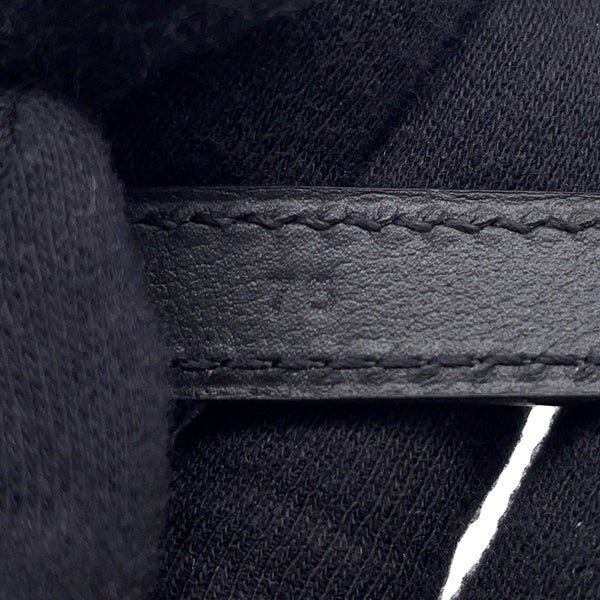 エルメス べルト ラッキー 15 ブラック/ゴールド金具 ポロサスマット Y刻印 サイズ75 黒