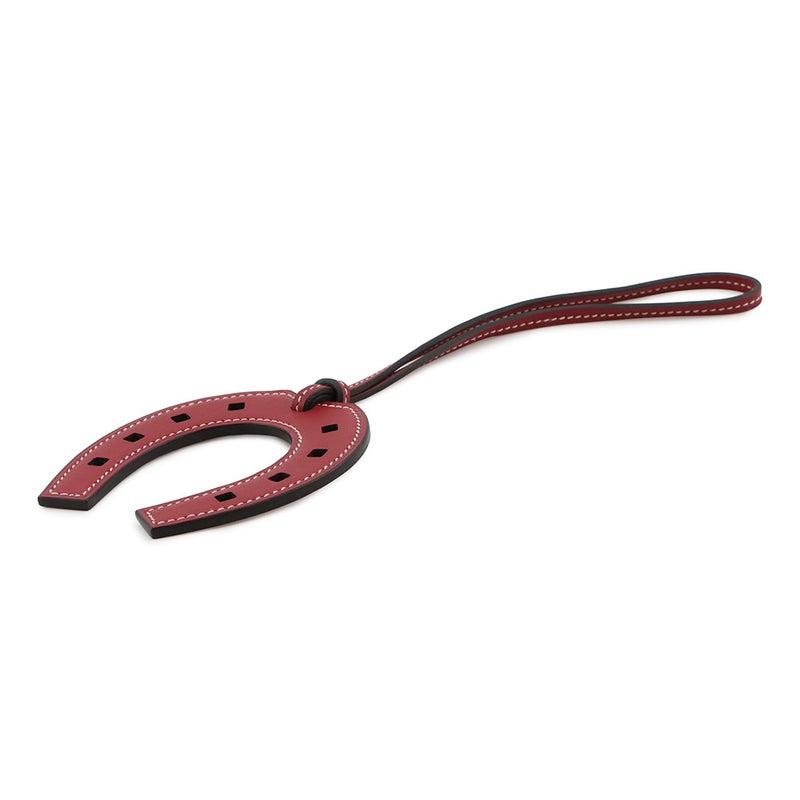 エルメス バッグチャーム パドック シュバル ルージュグレナ スイフト HERMES チャーム ホースシュー