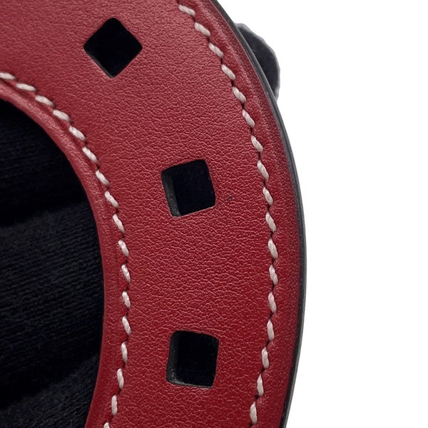 エルメス バッグチャーム パドック シュバル ルージュグレナ スイフト HERMES チャーム ホースシュー