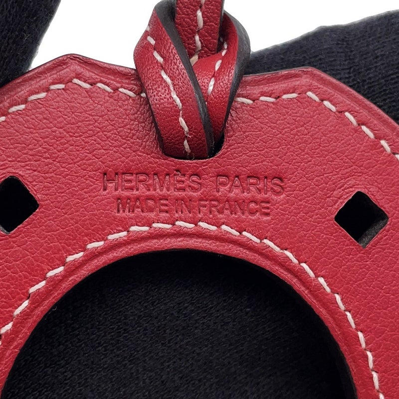 エルメス バッグチャーム パドック シュバル ルージュグレナ スイフト HERMES チャーム ホースシュー