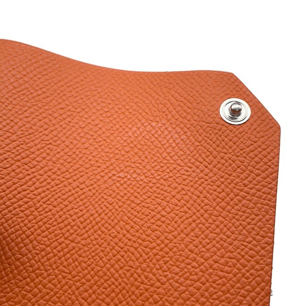 エルメス パスポートケース ターマックPM オレンジ/シルバー金具 エプソン B刻印 タルマック