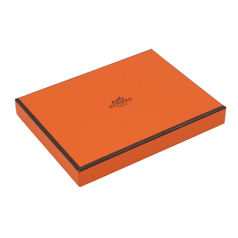 エルメス パスポートケース ターマックPM オレンジ/シルバー金具 エプソン B刻印 タルマック