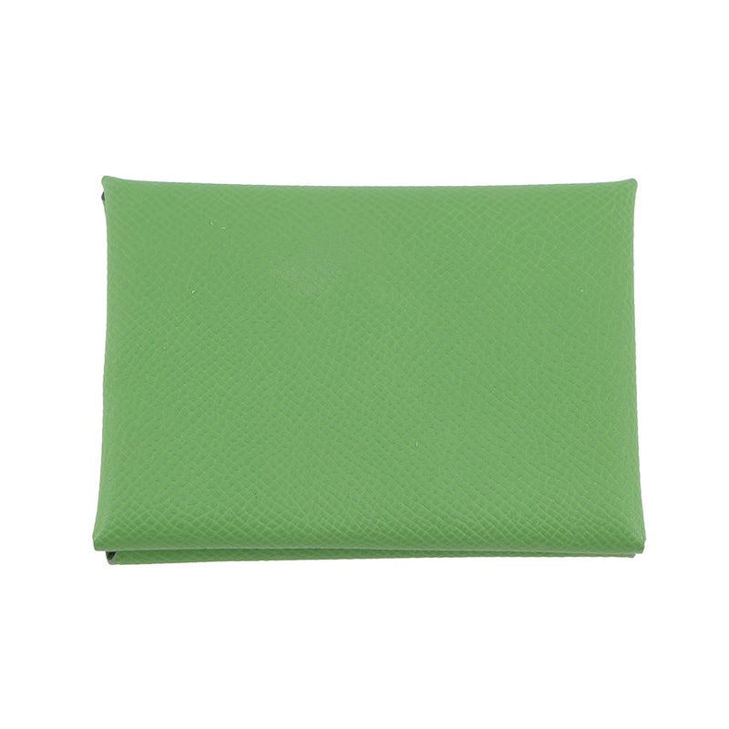 エルメス コインケース カルヴィ デュオ ヴェールユッカ/シルバー金具 エプソン B刻印 財布