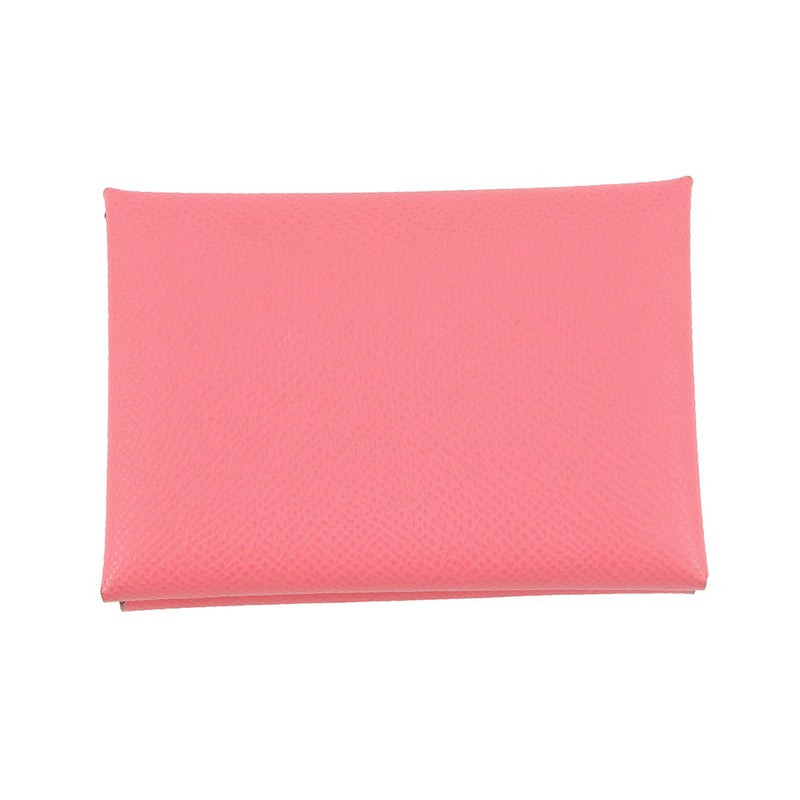 エルメス コインケース カルヴィ デュオ ローズアザレ/シルバー金具 エプソン B刻印 財布