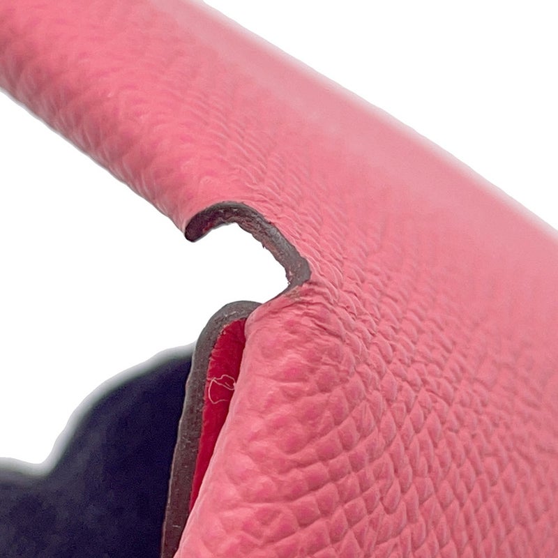 エルメス コインケース カルヴィ デュオ ローズアザレ/シルバー金具 エプソン B刻印 財布