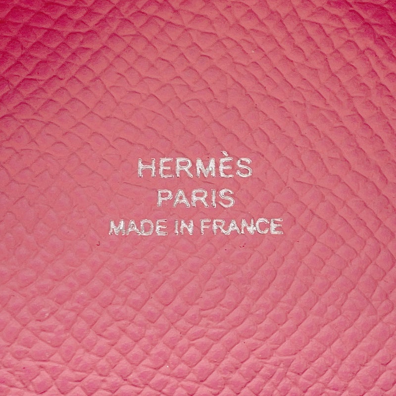 エルメス コインケース カルヴィ デュオ ローズアザレ/シルバー金具 エプソン B刻印 財布