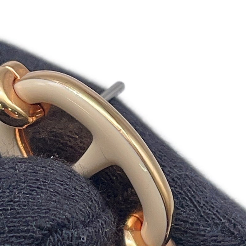 エルメス ピアス ミニ・マイヨン クレーム/ピンクゴールド金具 HERMES アクセサリー