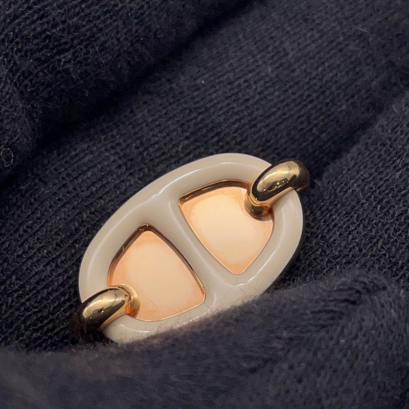 エルメス ピアス ミニ・マイヨン クレーム/ピンクゴールド金具 HERMES アクセサリー