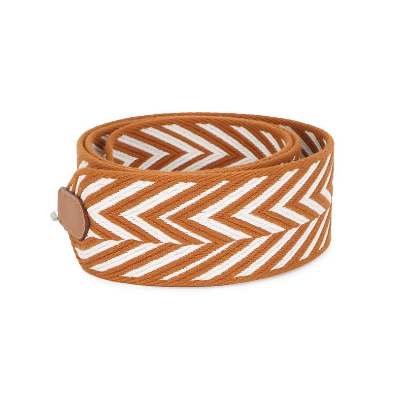 エルメス ショルダーストラップ バンドリエール サングル ジグザグ エクリュ/ゴールド/シルバー金具 キャンバス/スイフト W刻印