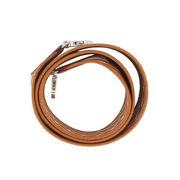 エルメス ショルダーストラップ バンドリエール サングル ジグザグ エクリュ/ゴールド/シルバー金具 キャンバス/スイフト W刻印