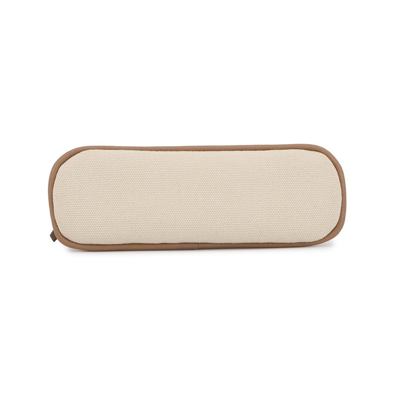 エルメス ポーチ ボリードポーチ ミニミニ ナチュラル/シルバー金具 コットン HERMES 小物入れ