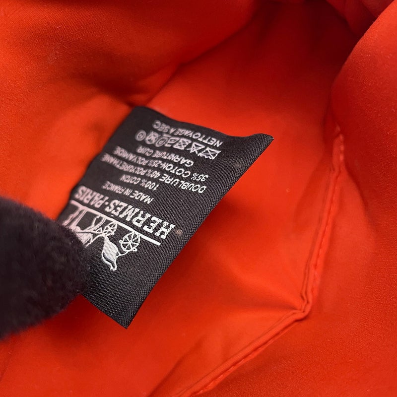 エルメス ポーチ ボリードポーチ ミニミニ ナチュラル/シルバー金具 コットン HERMES 小物入れ