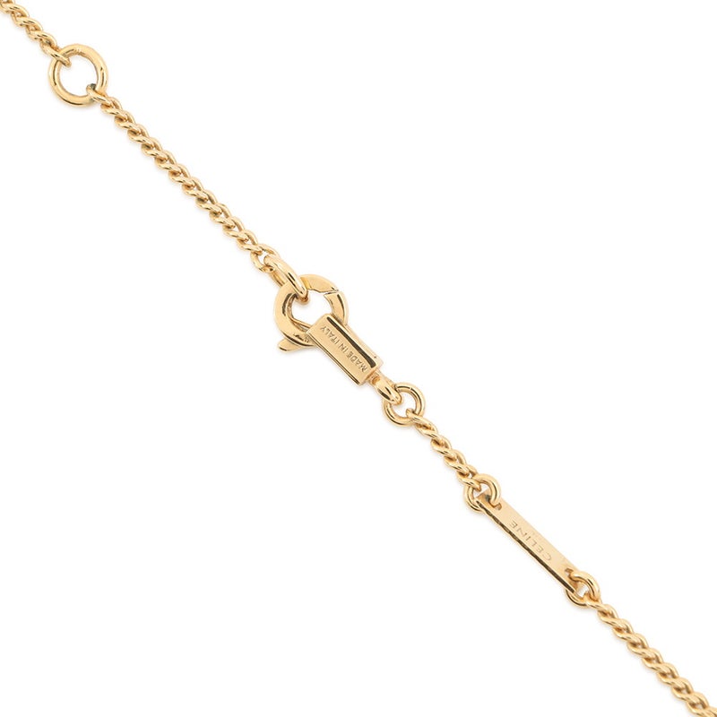 セリーヌ ネックレス トリオンフ ラインストーン メタル 460GB6BZI.35OR CELINE アクセサリー