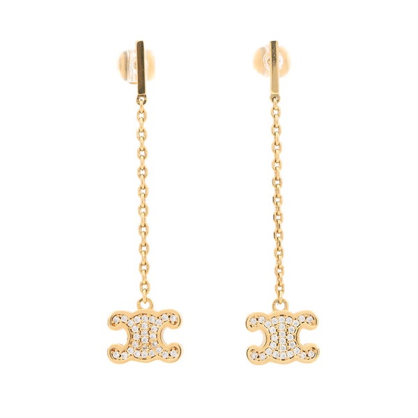 セリーヌ ピアス トリオンフ ラインストーン スイングピアス 460NB6BCZ.35OR CELINE アクセサリー