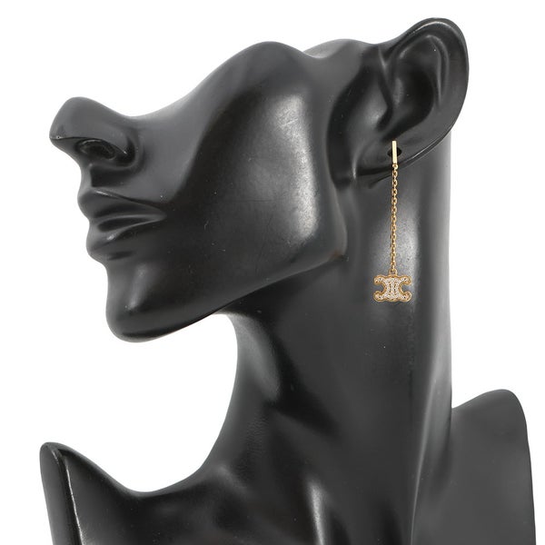 セリーヌ ピアス トリオンフ ラインストーン スイングピアス 460NB6BCZ.35OR CELINE アクセサリー