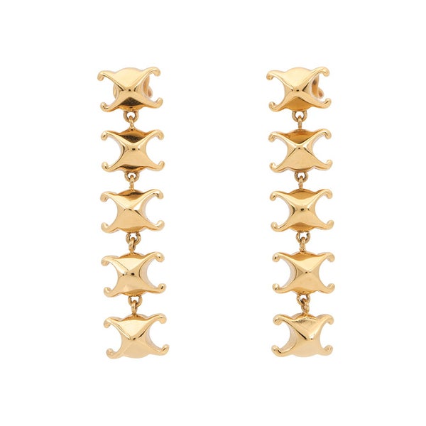 セリーヌ ピアス トリオンフ スタッズ ロング ピアス メタル 461FC6BRA.35OR CELINE アクセサリー