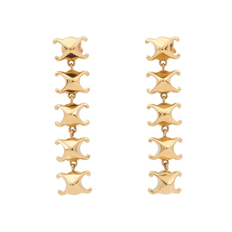 セリーヌ ピアス トリオンフ スタッズ ロング ピアス メタル 461FC6BRA.35OR CELINE アクセサリー