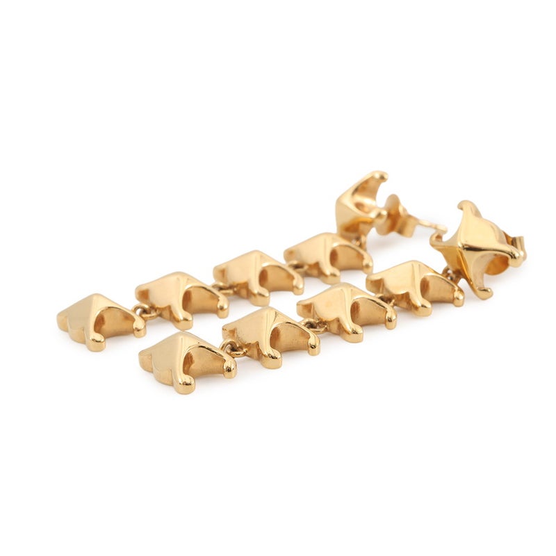 セリーヌ ピアス トリオンフ スタッズ ロング ピアス メタル 461FC6BRA.35OR CELINE アクセサリー