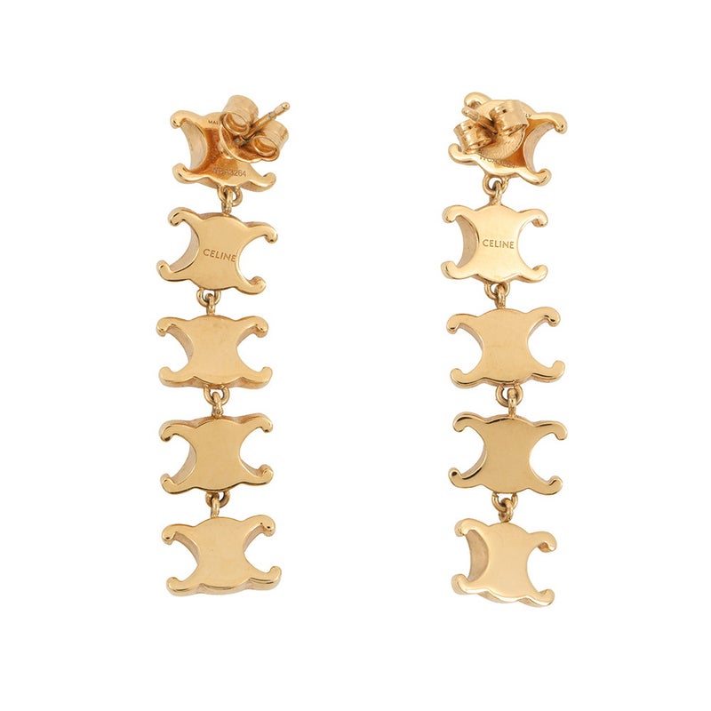 セリーヌ ピアス トリオンフ スタッズ ロング ピアス メタル 461FC6BRA.35OR CELINE アクセサリー