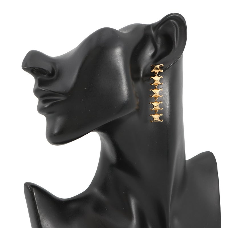 セリーヌ ピアス トリオンフ スタッズ ロング ピアス メタル 461FC6BRA.35OR CELINE アクセサリー