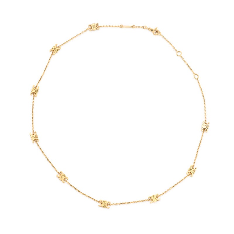 セリーヌ ネックレス ミニトリオンフ メタル 460MS6BRA.35OR CELINE アクセサリー