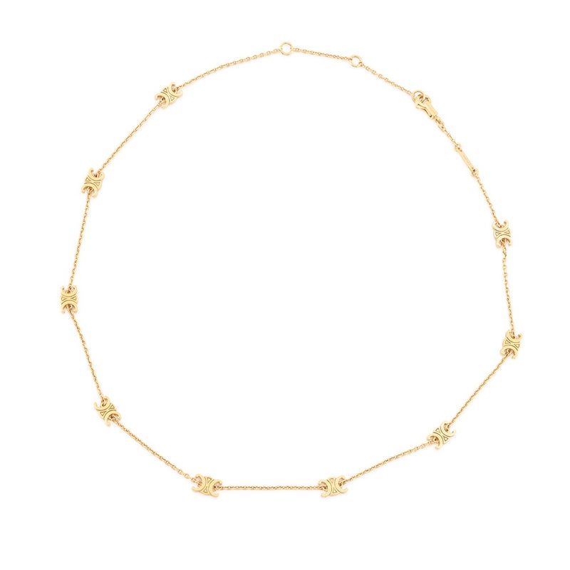 セリーヌ ネックレス ミニトリオンフ メタル 460MS6BRA.35OR CELINE アクセサリー