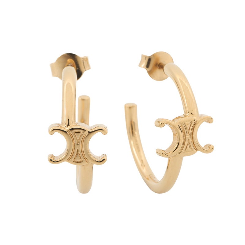 セリーヌ ピアス トリオンフ アシンメトリックフープ メタル 460RD6BRA.35OR CELINE アクセサリー