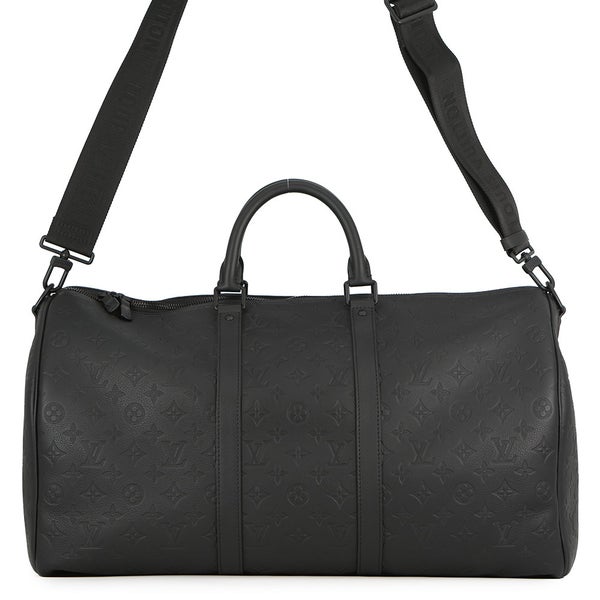 ルイヴィトン ボストンバッグ モングラム・シャドウ キーポル・バンドリエール 50 M44810 ヴィトン バッグ 旅行 2way 黒 ブラック