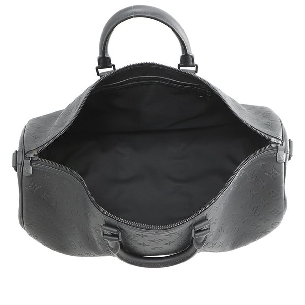 ルイヴィトン ボストンバッグ モングラム・シャドウ キーポル・バンドリエール 50 M44810 ヴィトン バッグ 旅行 2way 黒 ブラック