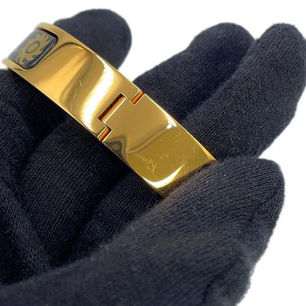 エルメス ブレスレット クリックH PM オルフェウスの魅力に誘われて ブラック/ゴールド/ゴールド金具 HERMES バングル 黒