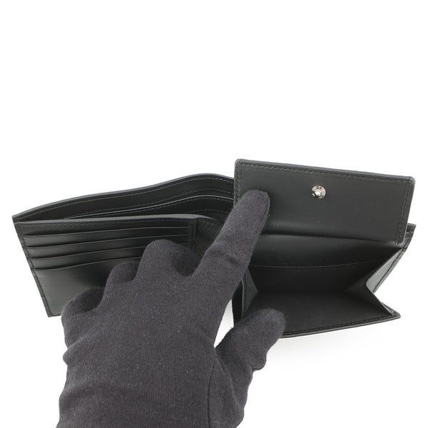 クリスチャン・ディオール 二つ折り財布 CD アイコン 2つ折りウォレット 2ESBC027CDI Christian Dior 黒