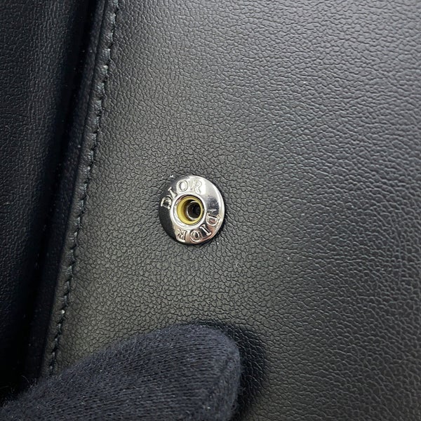 クリスチャン・ディオール 二つ折り財布 CD アイコン 2つ折りウォレット 2ESBC027CDI Christian Dior 黒