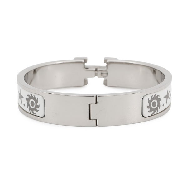 エルメス ブレスレット クリックH PM オルフェウスの魅力に誘われて ホワイト/シルバー/シルバー金具 HERMES アクセサリー