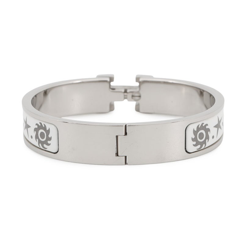 エルメス ブレスレット クリックH PM オルフェウスの魅力に誘われて ホワイト/シルバー/シルバー金具 HERMES アクセサリー