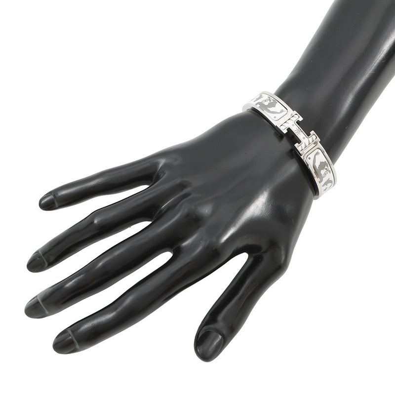 エルメス ブレスレット クリックH PM オルフェウスの魅力に誘われて ホワイト/シルバー/シルバー金具 HERMES アクセサリー
