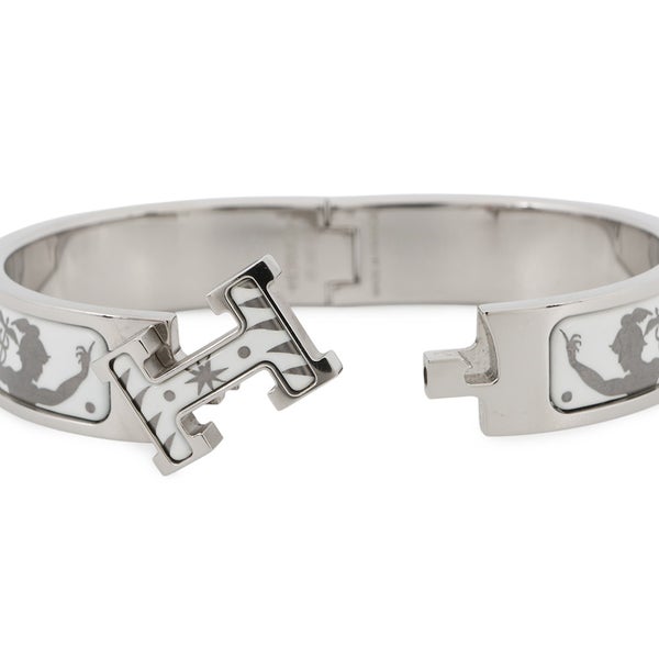 エルメス ブレスレット クリックH PM オルフェウスの魅力に誘われて ホワイト/シルバー/シルバー金具 HERMES アクセサリー
