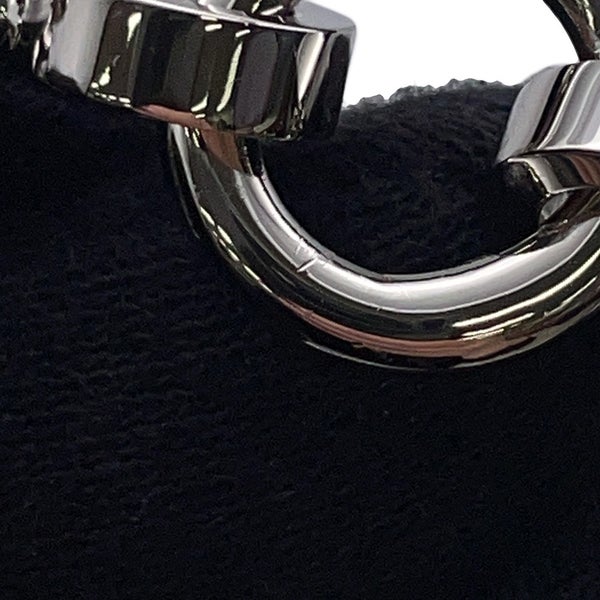 エルメス バッグチャーム ビジュー・ドゥ・バッグチャーム ブラック/グラニ/シルバー金具 メタル/ボックスカーフ 黒