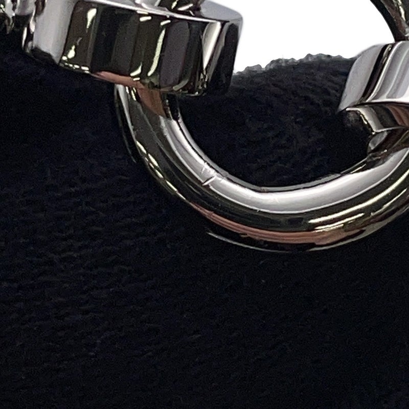 エルメス バッグチャーム ビジュー・ドゥ・バッグチャーム ブラック/グラニ/シルバー金具 メタル/ボックスカーフ 黒