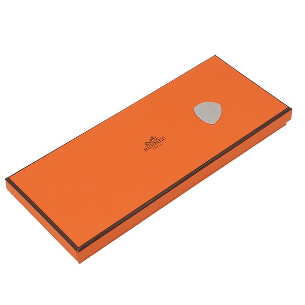 エルメス ロックチャーム ブラック/シルバー金具 ボックスカーフ/アリゲーターシャイン B刻印 黒