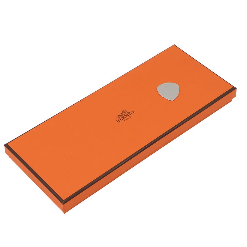 エルメス ロックチャーム ブラック/シルバー金具 ボックスカーフ/アリゲーターシャイン B刻印 黒