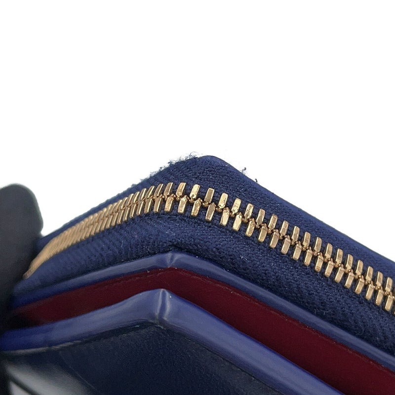 ボッテガヴェネタ 二つ折り財布 マキシイントレチャート カセット スモール ウォレット BOTTEGA VENETA バイカラー