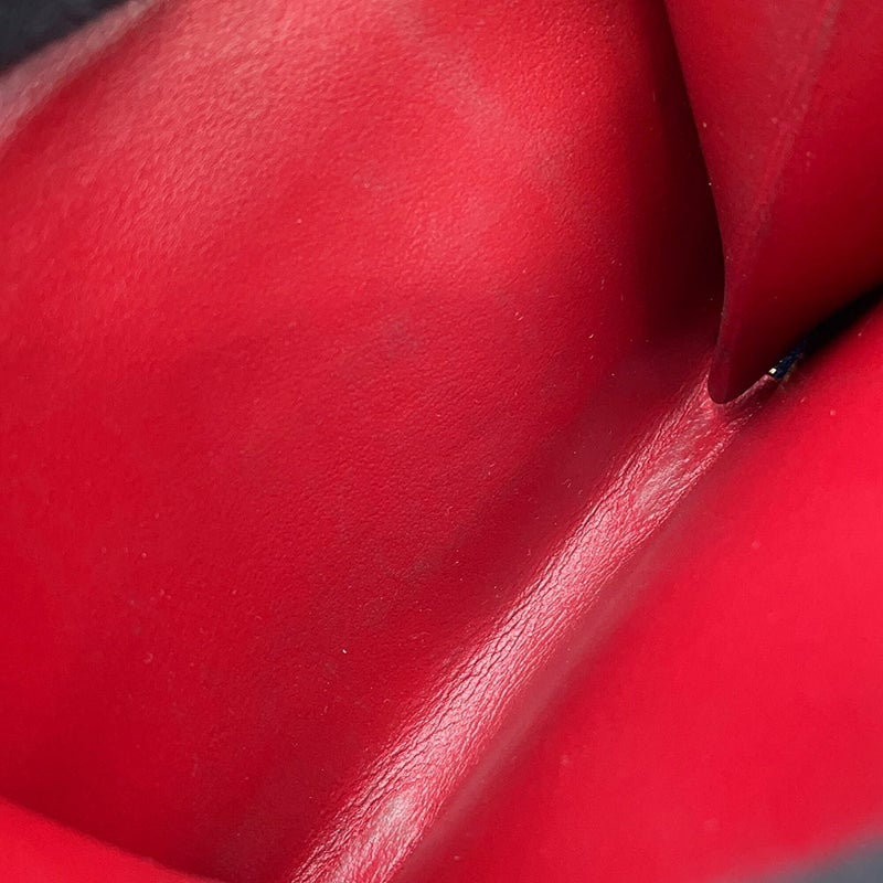 ボッテガヴェネタ 二つ折り財布 マキシイントレチャート カセット スモール ウォレット BOTTEGA VENETA バイカラー