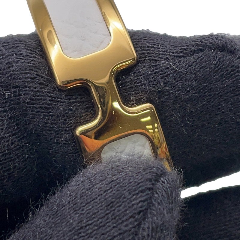 エルメス ピアス オランプ ホワイト/ゴールド金具 エプソン HERMES アクセサリー 白